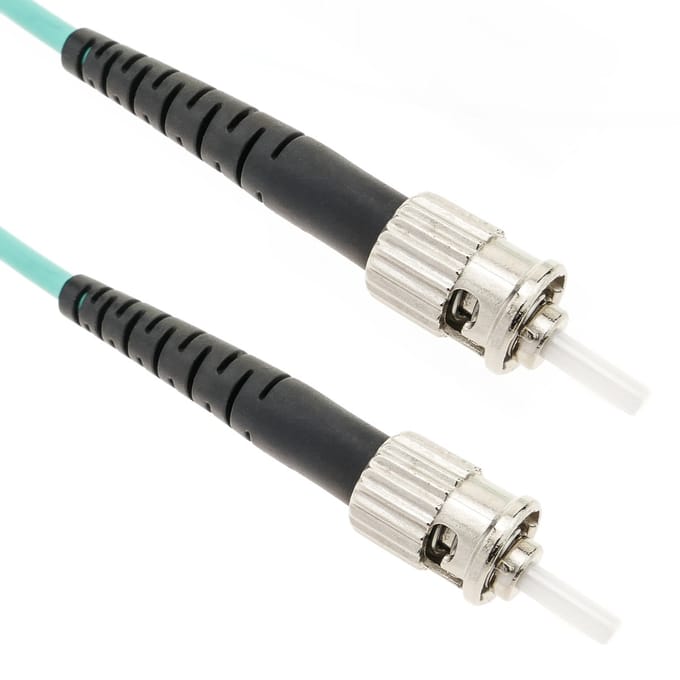 BeMatik - OM4 multimode MMF simplex 50µm / 125µm ST-ST 1m glasvezelkabel
