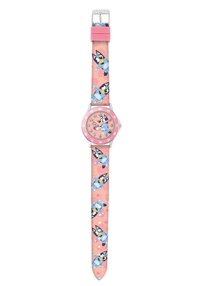 Bluey Leren Horloge met Roze Band
