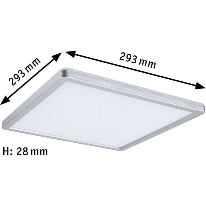 Paulmann Atria Shine 70994 LED-plafondlamp 16 W Warmwit Chroom (mat)