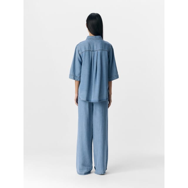 Object Objframe 2/4 Re Denim Top Dames - Jurken - Blauw - Maat S