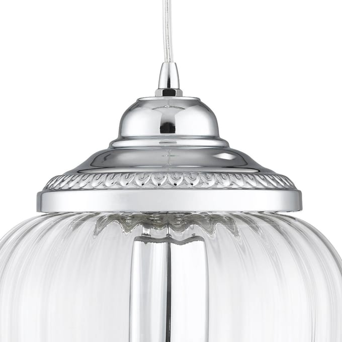Searchlight Glazen hanglamp Pendants met groeven