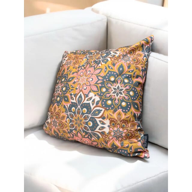 Gek op kussens! Sierkussen mandala pattern #4 | 45 x 45 cm | katoen/polyester