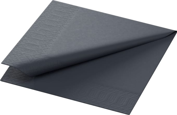 Duni Servetten 2-laags 24 x 24 cm zwart 300 stuks