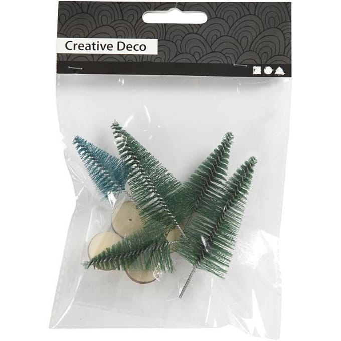 CC Miniatuur Kerstbomen 40-60mm Groen 5 stuks