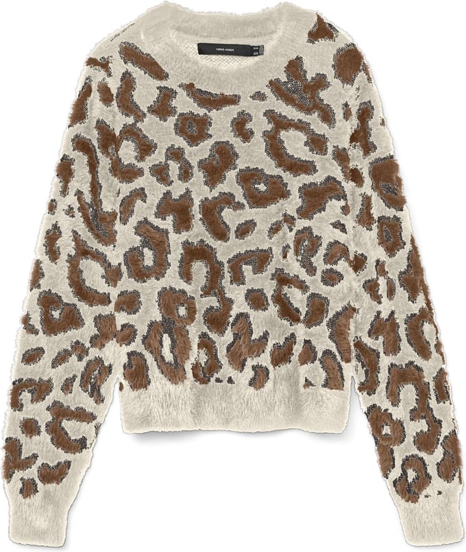 VERO MODA - VMJUNGLE LS O-NECK PULLOVER BOO - Dames - Gebreide truien