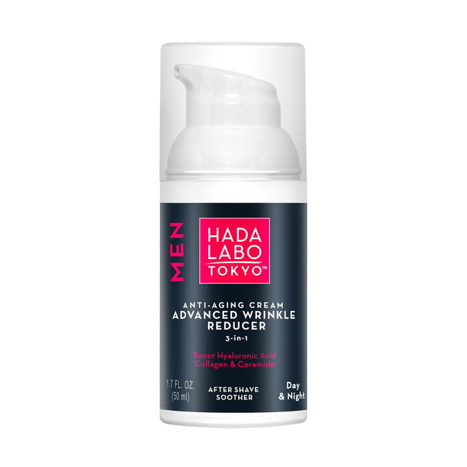 Hada Labo Tokyo Advanced Anti-Aging Gezichtscrème – Hydraterende Anti-Rimpel Crème met Hyaluronzuur – Dag- & Nachtverzorging – 50 ml