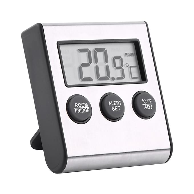 Nieuwe Digitale LCD Koelkast Temperatuur Koelkast Vriezer Kamer Thermometer Met Magneet En Standaard white