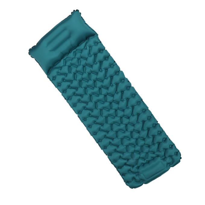 Opblaasbare Slaapmat Ergonomisch Voetbediend Lichtgewicht Opblaasbare Slaapmat voor Kantoor blue