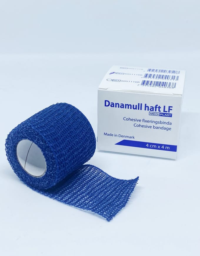 Danamull Haft Zelfklevend Fixatiewindsel Blauw 4cm x 4m - 5 stuks