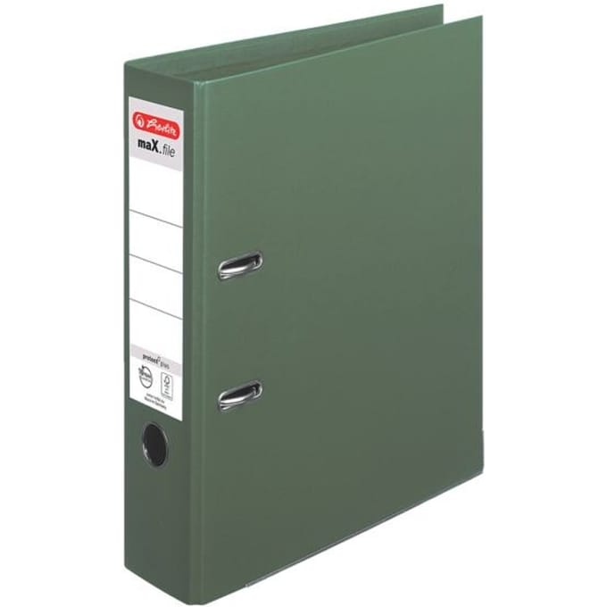 herlitz ordner maX.file protect plus, A4, rugbreedte 80 mm, groen