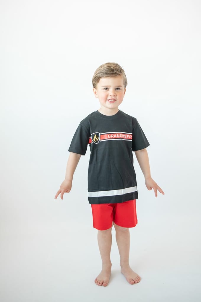 Fun2Wear - Shortama Brandweer - - Maat 92 -
