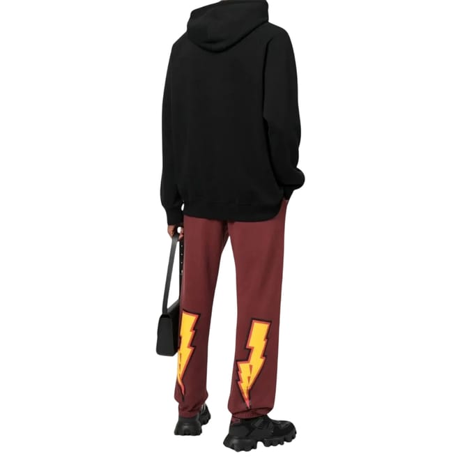 Off White Uniseks Adult Thunder Stable Slim Joggingbroek (Bourgondië)
