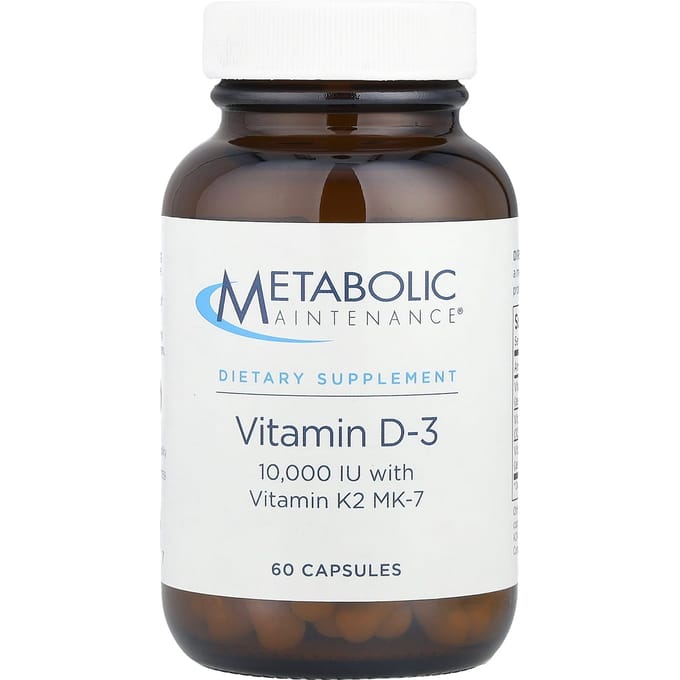 Bevat Vitamine D-3 en Vitamine K2 Mk-7, 60 Capsules