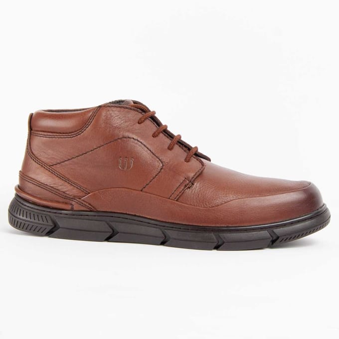 Bota De Piel Para Hombre.  Purapiel  Botiel11  102488 44 bruin