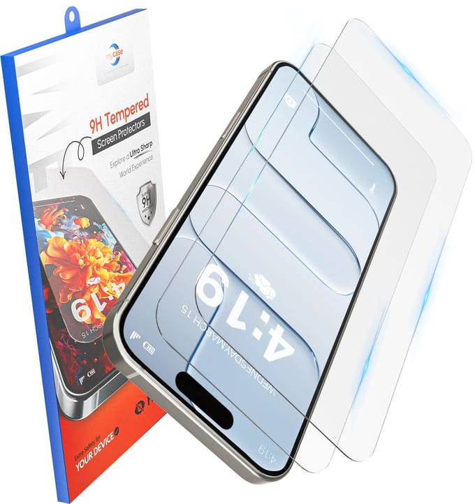 Screenprotector - 2 stuks - Geschikt voor iPhone 17 Air Tempered Glass - Extra Sterk – beschermglas