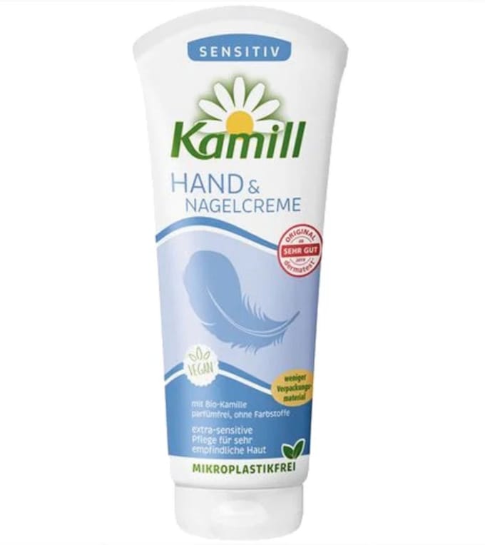 Hand- & nagelcrème Sensitive - Handcrème - Voor gevoelige huid - 100 ml - Kamill