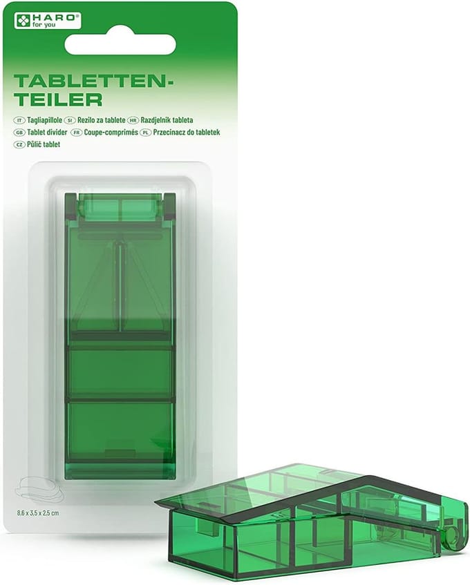 Haro Tablettensnijder met opbergvak 1 Tablettendispenser