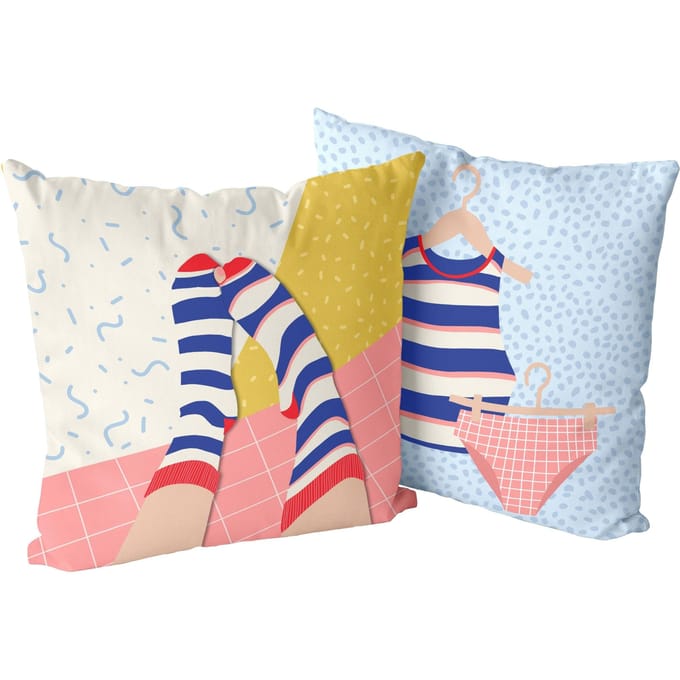 Set van 2 kussenhoezen Hole Sock | Aware