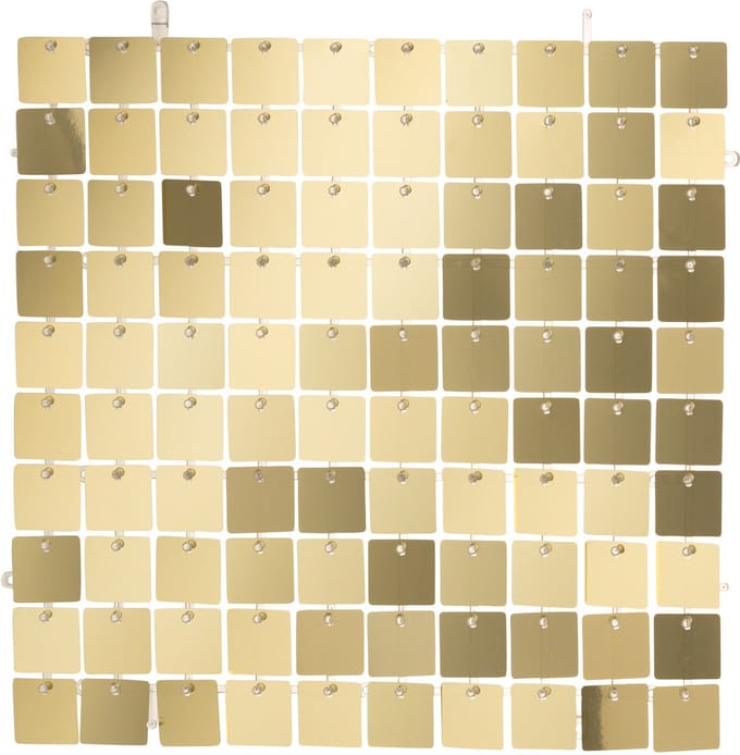 J-Line decoratie bord Vierkant - pvc - goud