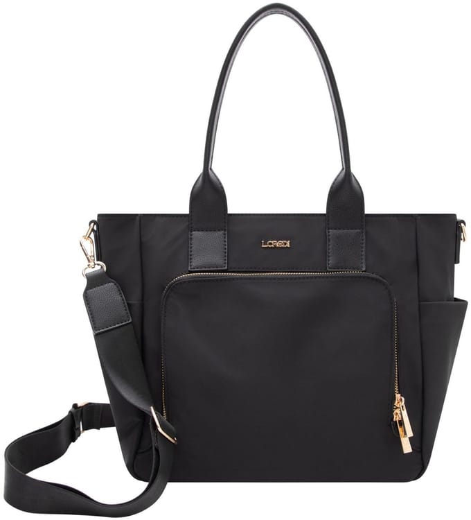 L.CREDI shopper schoudertas Penelope Shopper Black zwart