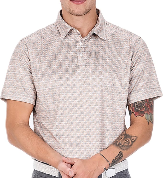 Func Factory mannen Poloshirt Edvin retroprint maat M