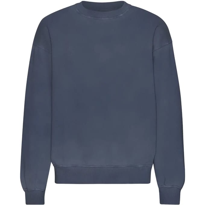 Oversized sweatshirt met ronde hals Colorful Standard Organic Neptune Blue