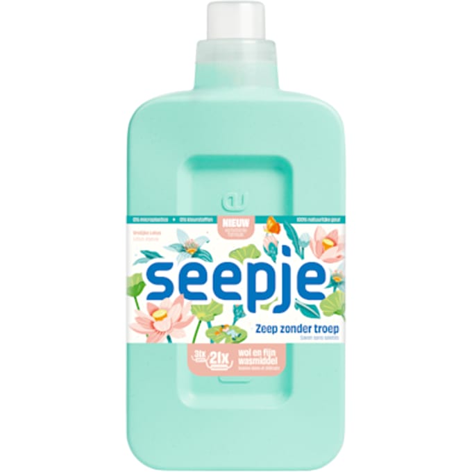 Seepje Wasmiddel Wol & Fijn Vrolijke Lotus - 945 ml