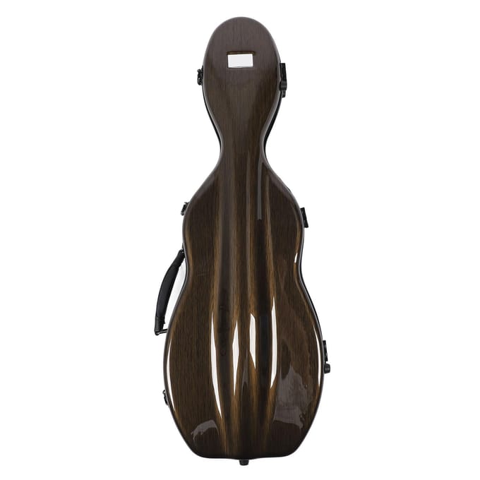 Vioolkoffer Hard Koolstofvezel Draagkoffer Superlicht Draagbaar met Hygrometer black