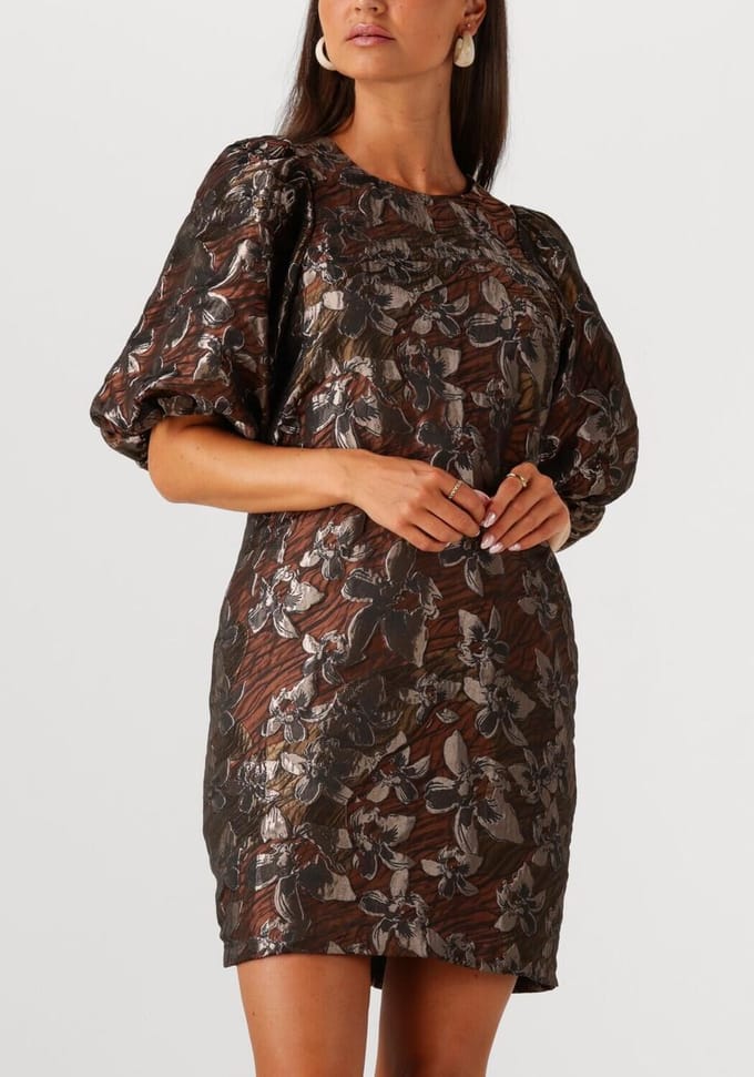 Notre-V Nv-giselda Dames - Jurk - Bronskleurig - Maat S