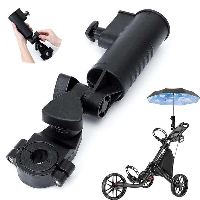 Parapluhouder Verstelbare Klemstandaard Universeel Zwart Kar Parapluhouder voor Kar Kinderwagen black