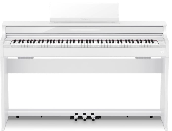 Casio AP-S450WE Digitale Piano 88 Toetsen Smart Hybrid Hammer Action Klavier Wit
