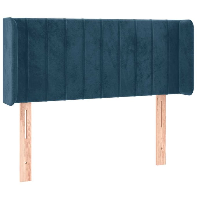 vidaXL - Hoofdbord - LED - 103x16x78/88 - cm - fluweel - donkerblauw