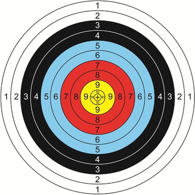 10 Stuks Boogschieten Doelpapier Gezicht 40x40cm Voor Pijl Boog Oefening Training Buitengebruik Richt Stickers Schiet Accessoires