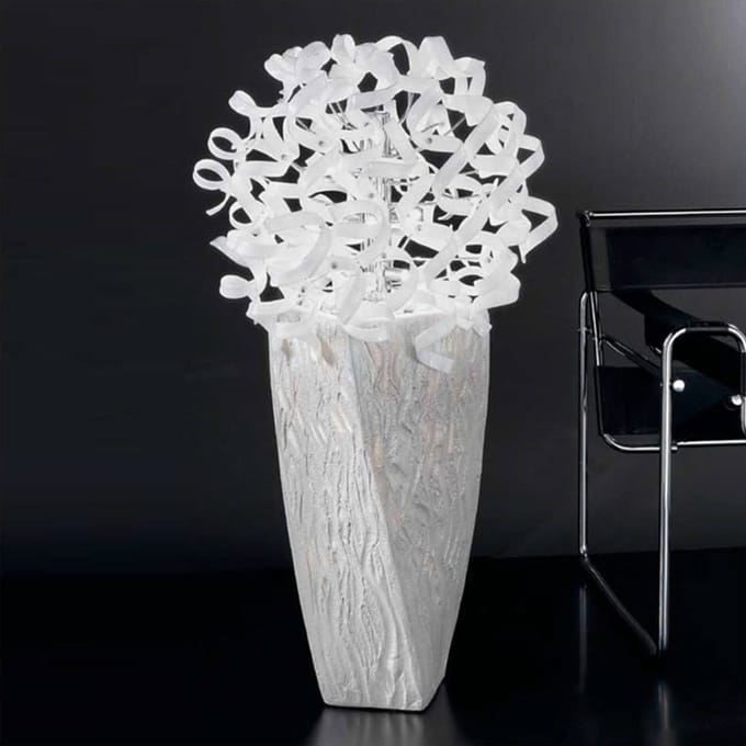 Metallux Indrukwekkende vloerlamp White