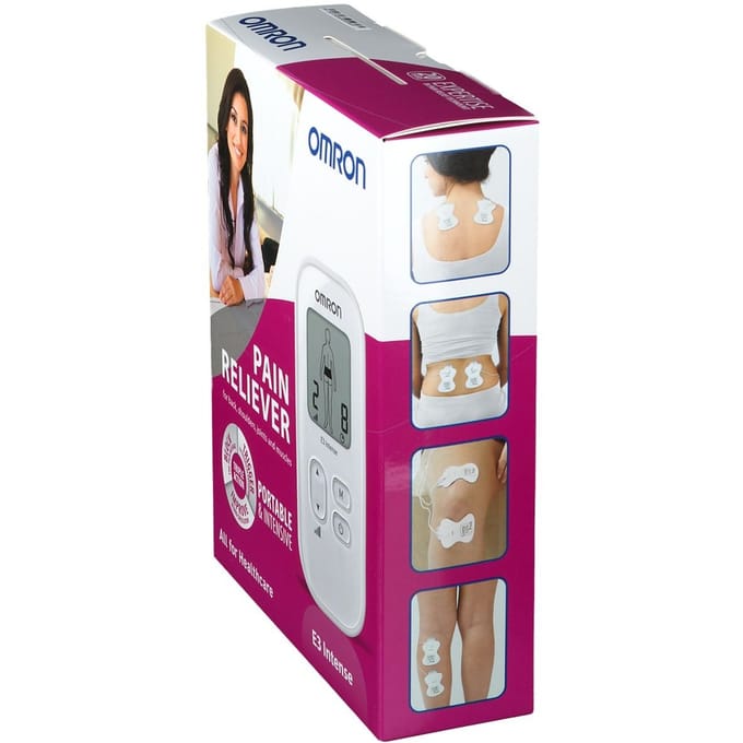 Omron E3 Intense - TENS Muscle Massage & Pain Relief - Silver