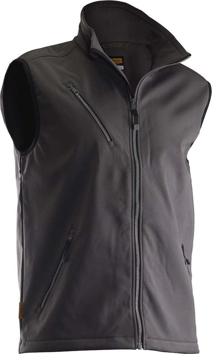 Jobman 7502 Softshell Vest 65750271 - D.grijs/D. grijs - S