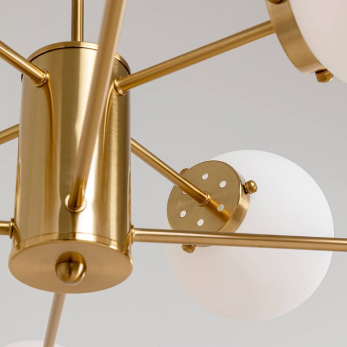 KARE Heavenly hanglamp goud, 8-lamps