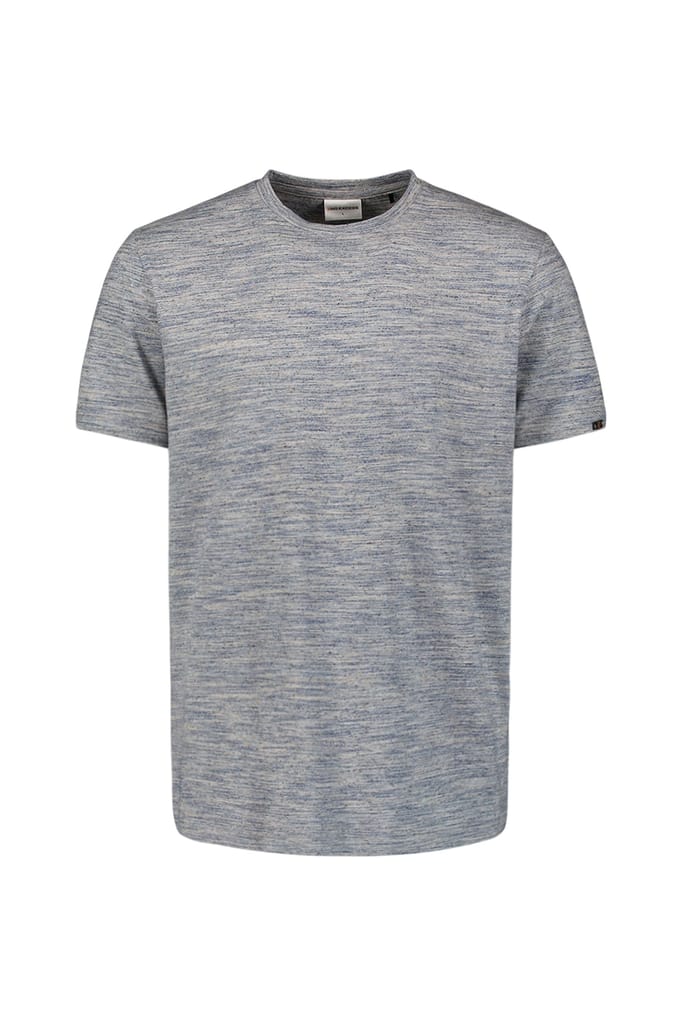 No Excess T-shirt Crewneck Multi Coloured Melange Deep Blue Größe: S | Basic T-Shirts Outlet | Herren | Blau