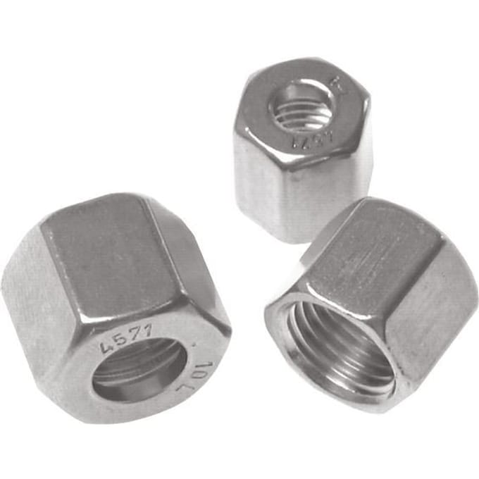 M12x1.5 x 6L RVS Wartelmoer voor Snijring [2 Stuks]