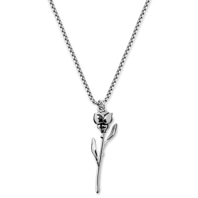 Egan | Zilverkleurige Rozenketting