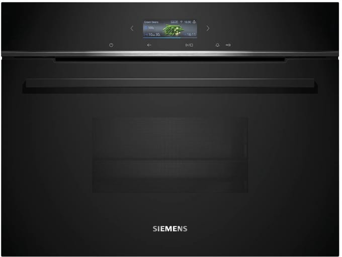 Siemens CD714GXB1 | Inbouw stoomoven | 45 cm | Zwart | FullSteam