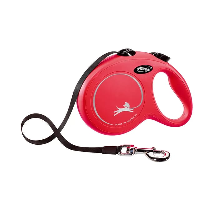 flexi New Classic harnasgordel rood, 5 m - Maat L: tot 50 kg
