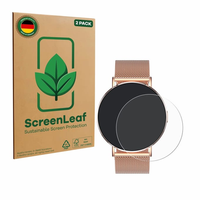 2 Stuks Screenprotector voor Levowatch Eve 1.3" - Hoogwaardige Beschermfolie transparant