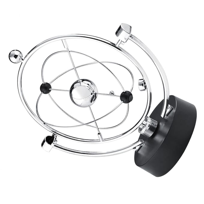 Boule pivotante à mouvement perpétuel, décoration de table, de bureau, de maison, cadeau gray