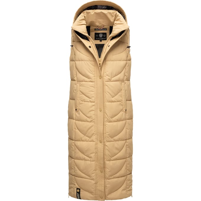 Navahoo dames gewatteerd vest Brezelchen – Lang & Warm