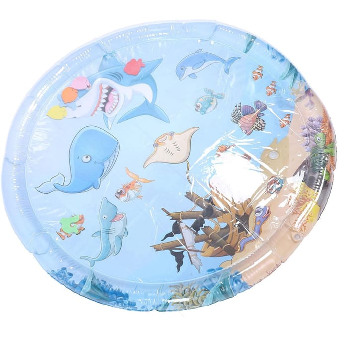 Tapis de jeu capteur d'eau pour animaux de compagnie Tapis rafraîchissant à eau gonflable confortable épaissi Jouets interactifs pour
