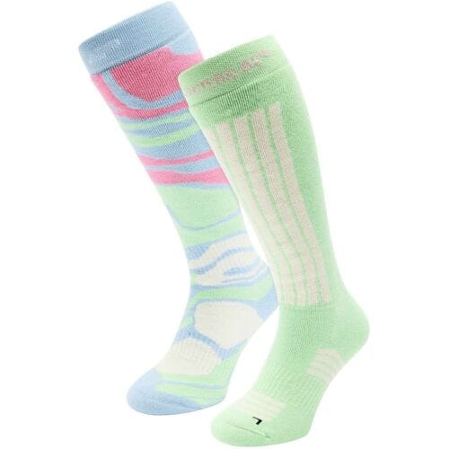 Poederbaas Skisokken Dames 2-pack Ice Blue-35/38