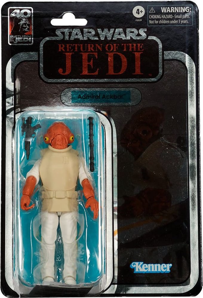 Star Wars Bl Rotj Admiral Ackbar-figuur Blauw