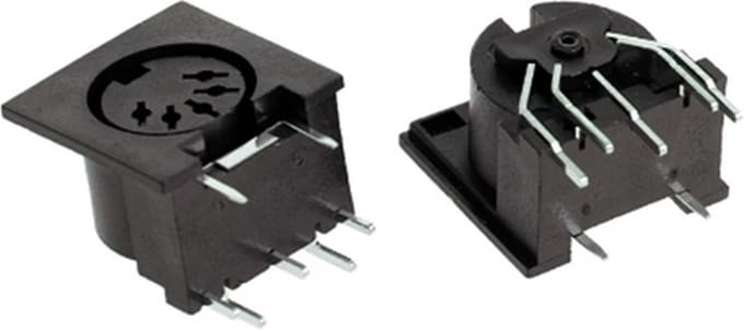 DS-5-01 Midi Pcb Panel Mount Connector DIN5 Din 5-Pin