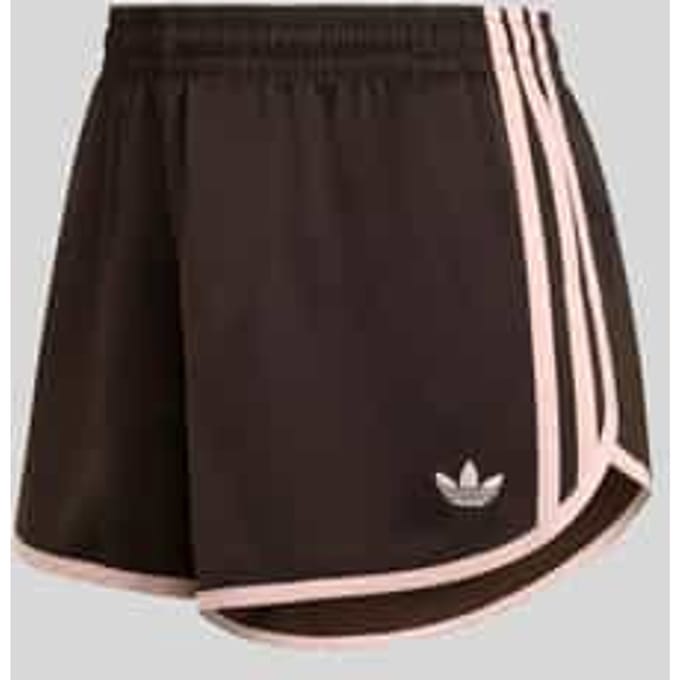 Adidas 3 stripes Korte Broeken Dames - Bruin - Maat XS (30-32) - Poly Mesh